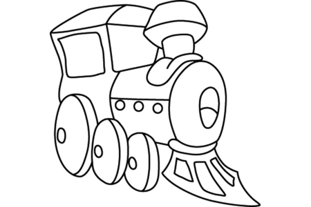 Coloriage Train 04 – 10doigts.fr